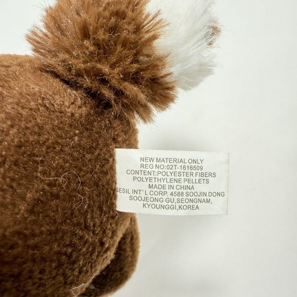 Sears Raccoon Reginald Christmas Plush Toy Winter Scarf Hat Earmuffs Sit Shelf - Picture 9 of 12